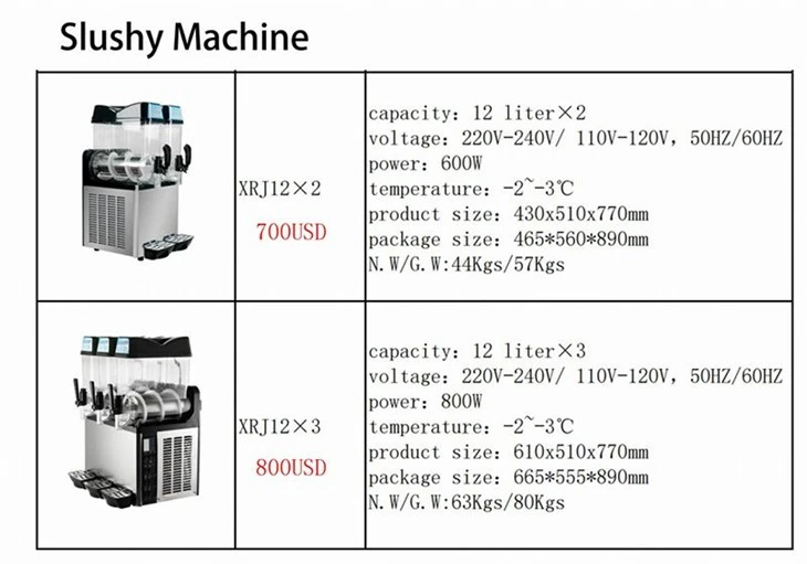 Double Slush Machine price
